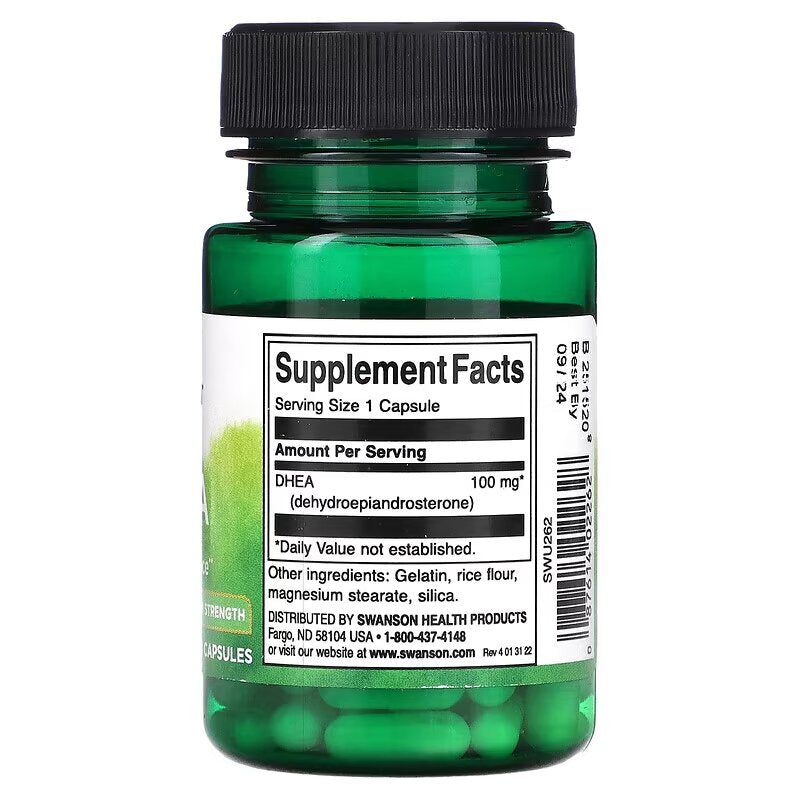 Swanson Dhea, 100 mg 60 Capsul