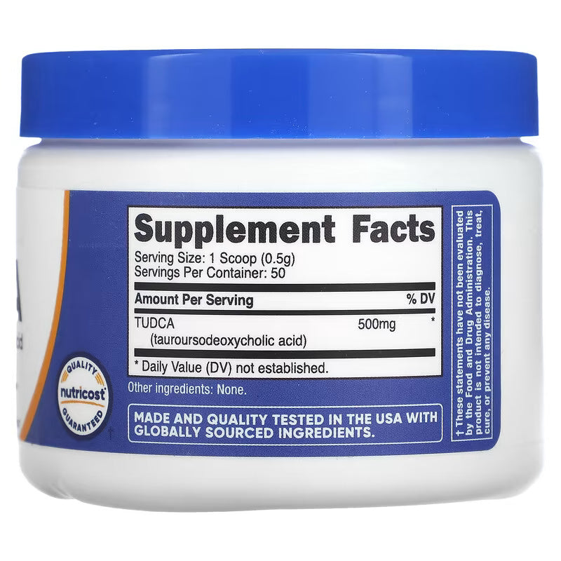 Nutricost TUDCA Tauroursodeoxycholic Acid 25 g – 50 Servis