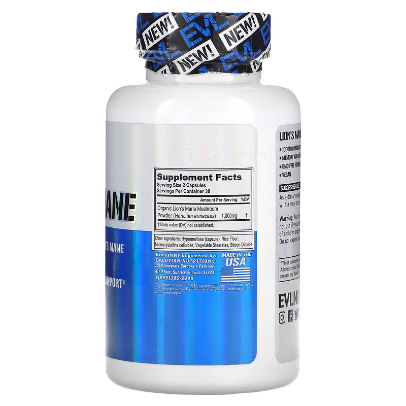 Evlution Organic Lion’s Mane Mushroom Nootropics Brain Support - Görsel 2