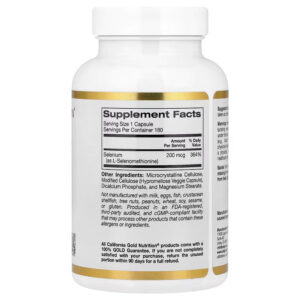 California Gold Nutrition Selenium Antioksidan 200 mcg 180 Veggie Caps