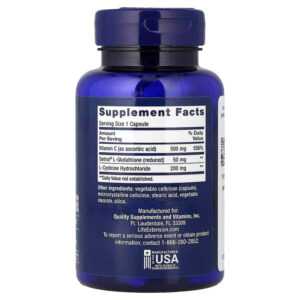 Life Extension Glutathione Cysteine & C 100 Capsules