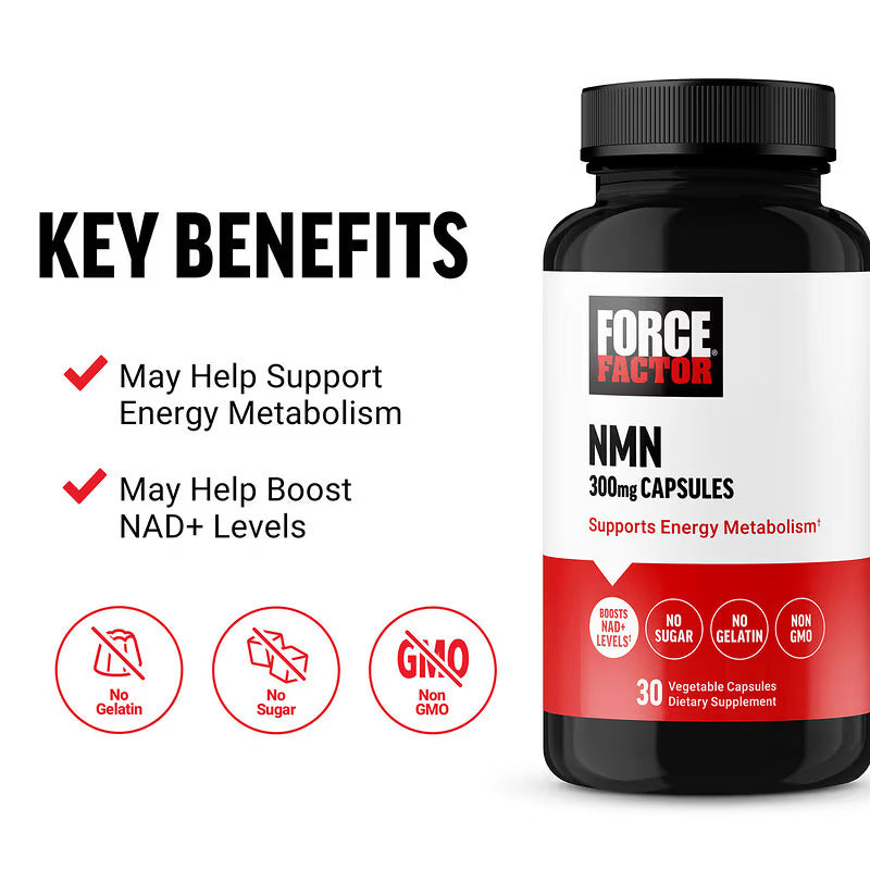 Force Factor NMN 300 mg 30 Vegetable Caps - Görsel 3