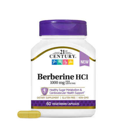 21st Century Berberine HCI Glucose Support 60 Vegetarian Capsules