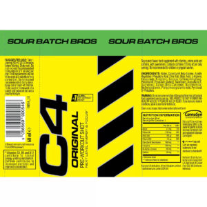 C4 PreWorkout Shot 60 ML X 12 - Görsel 4