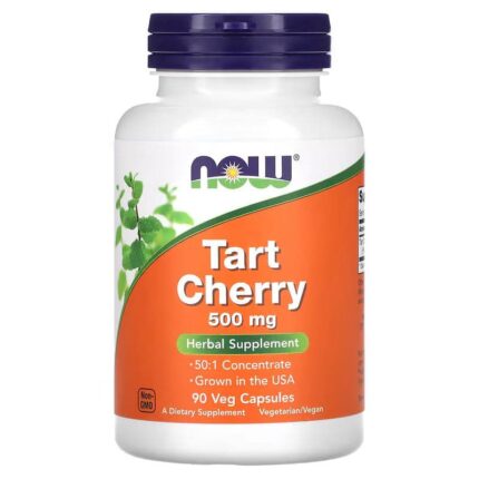 NOW Foods Tart Cherry Antioxidant support Joint health 500 mg 90 Veg Capsules