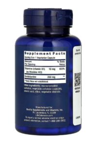 Life Extension Mega Benfotiamine 250 mg Ultra-bioavailable Vitamin B1 120 Caps - Görsel 2