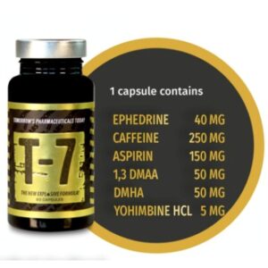 Zion Labs T7 1.3D EPHEDRA CAFEİNE DMHA YOHİMBİNE 60 Capsul