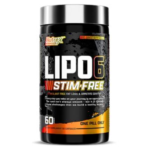 Nutrex LIPO-6 Stim-Free Fat burner Chromium (Free Caffeine)  60 Caps