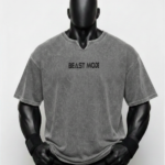 Beast Mode Baskılı Gri Renk Oversize (XXL)