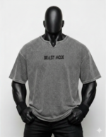 Beast Mode Baskılı Gri Renk Oversize (XXL)