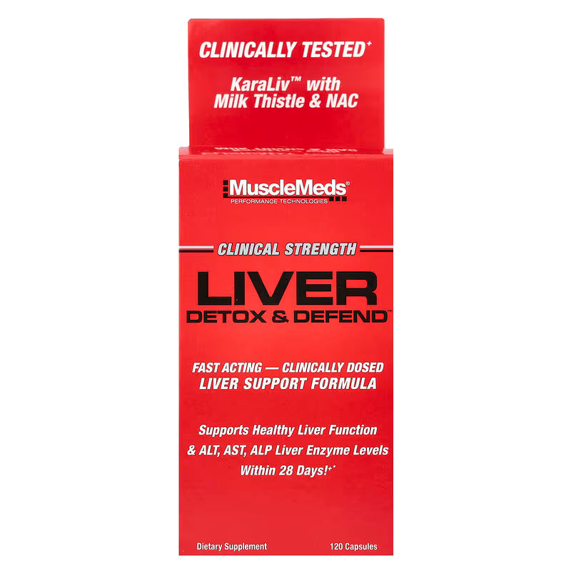 MuscleMeds Liver Detox & Defend Asparagus Nac Milk Thistle - 120 Caps