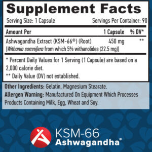 Haya Labs Ashwagandha KSM66 / 90 Caps