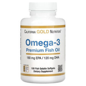 California Gold Nutrition Premium Omega 3 Fish Oil 100 SOFTGEL