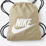 Nike Baskılı Büzgülü Spor Sırt Çantası Bej