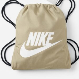 Nike Baskılı Büzgülü Spor Sırt Çantası Bej