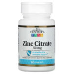 21st Century Zinc Citrate 50 mg 60 Tablets