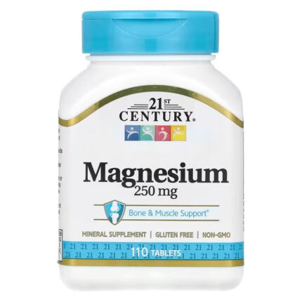 21st Century Magnesium Minerals Bone & Muscle Support 250 mg 110 Tablet