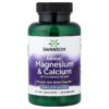 Swanson Albion Magnesium Calcium with Vitamins D3 & K2 90 Veggie Capsules
