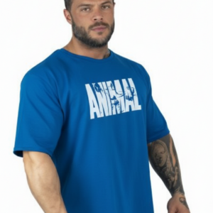 OVERSIZE TİŞÖRT ANIMAL MAVİ