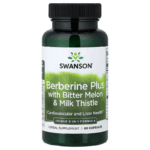 Swanson Berberine Plus with Bitter Melon & Milk Thistle Liver Health 60 Capsules