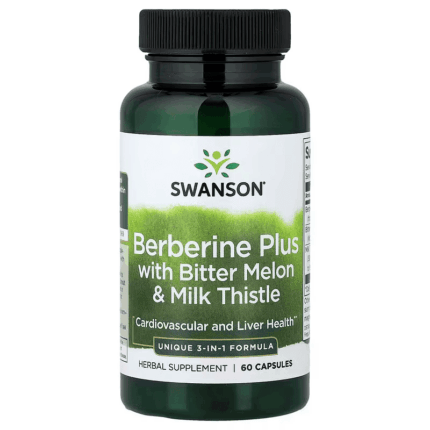 Swanson Berberine Plus with Bitter Melon & Milk Thistle Liver Health 60 Capsules