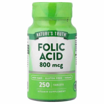 Nature's Truth Vitamin B9 Folate - Folic Acid 800 mcg 250 Tablet