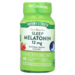 Nature's Truth Sleep Melatonin Natural Berry 12 mg 60 Fast Dissolve Tablets