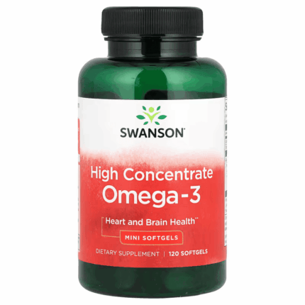 Swanson Omega 3 EPA DHA High Concentrate 120 Mini Softgels