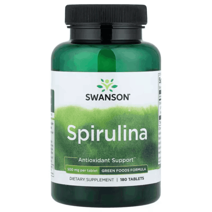 Swanson Spirulina Greens & Superfoods Antioxidant Support 500 mg 180 Tablets