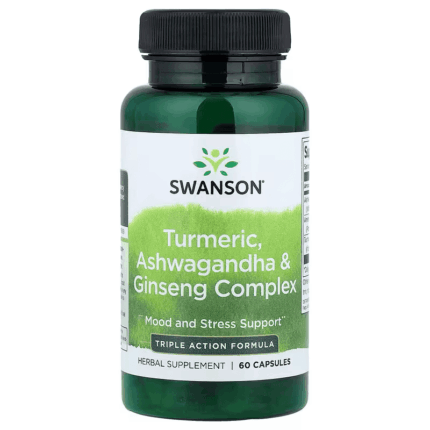 Swanson Turmeric Ashwagandha Ginseng Complex 60 Capsules