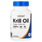 Nutricost Krill Oil Omega-3 EPA-DHA 60 Softgels