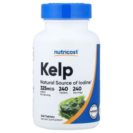 Nutricost Kelp Natural Source of Iodine 325 mcg 240 Tablet