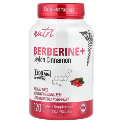 Nutri Berberine + Ceylon Cinnamon Weight loss 120 Vegan Capsules