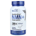 Nutri, NMN+ Max Strength Nicotinamide Mononucleotide 60 Vegan Caps