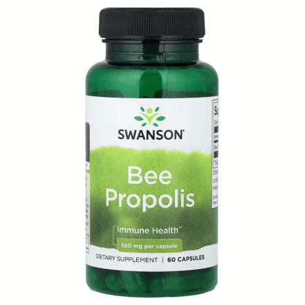 Swanson Bee Propolis Immune Health 550 mg 60 Capsules
