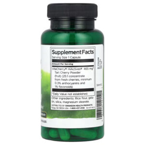 Swanson HiActives Tart Cherry 465 mg 60 Caps