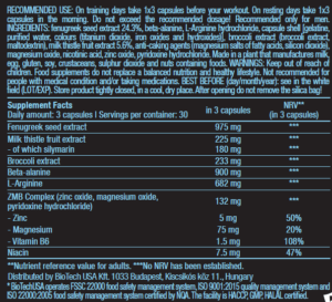 Biotech USA Black Test + Fenugreek +Hmb + Ecdysterone + Zma / 90 Caps - Görsel 2