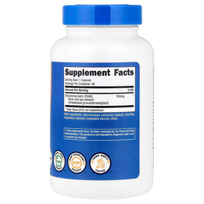 Nutricost DHM Dihydromyricetin Antioxidants 350 mg 90 Capsules - Görsel 2