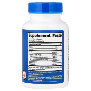 Nutricost Krill Oil Omega-3 EPA-DHA 60 Softgels - Görsel 2