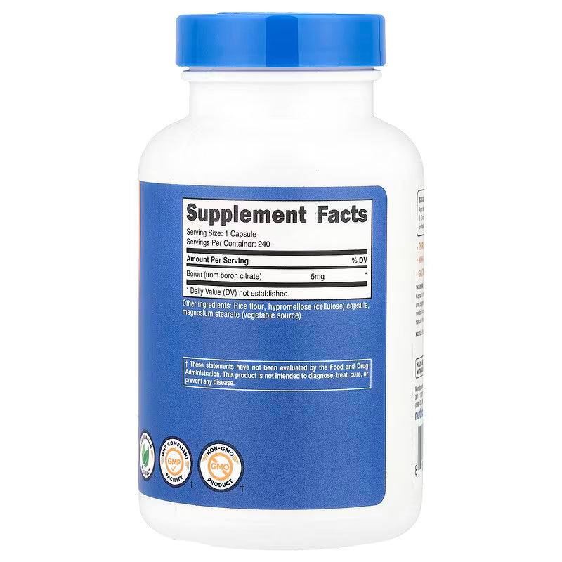 Nutricost Boron Citrate 5 mg 240 Capsules