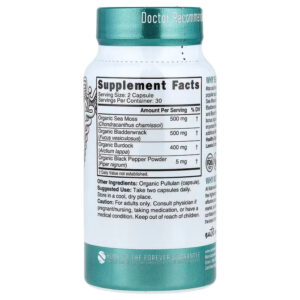 Nutri, Organic Sea Moss Greens & Superfoods 60 Organic Capsules - Görsel 2