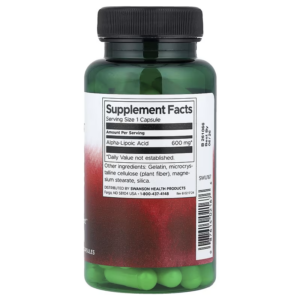 Swanson Alpha Lipoic Acid Antioxidants 600 mg 60 Caps
