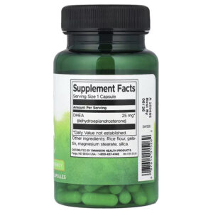 Swanson DHEA High Potency 25 mg 120 Kapsül - Görsel 2