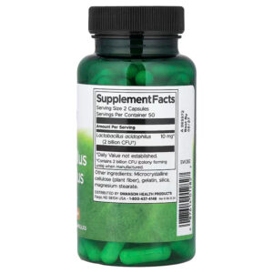 Swanson Lactobacillus Acidophilus Probiotics Digestive Health 1 Billion CFU 100 Caps - Görsel 2
