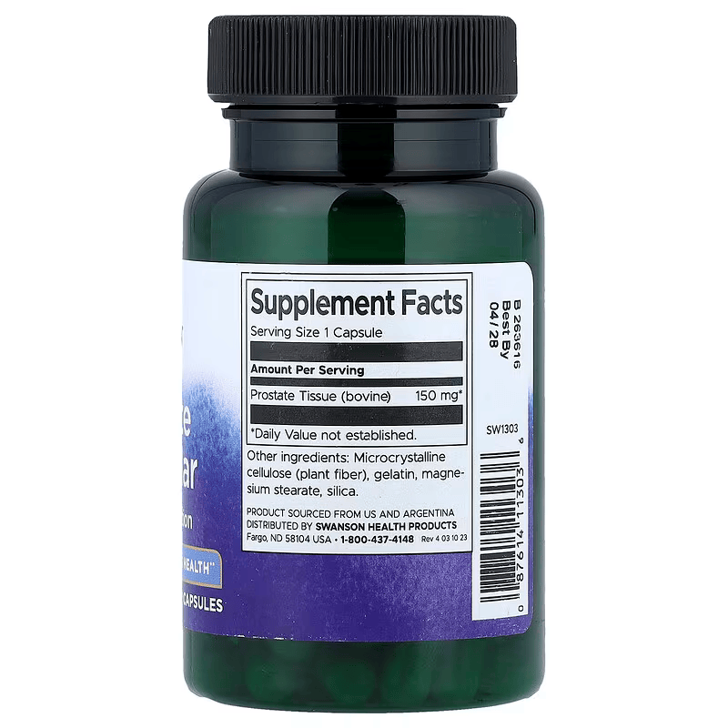 Swanson Prostate Glandular Men’s Health 150 mg 60 Capsules