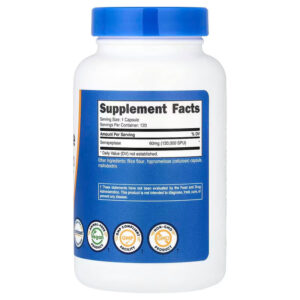 Nutricost Serrapeptase 60 mg 120,000 SPU 120 Capsules - Görsel 2