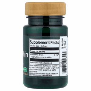 Swanson Astaxanthin Maximum Strength Immune Health and Antioxidant Support 12 mg, 30 Softgels