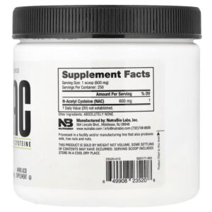Nutrabio Nac N-asetil Sistein 150 G - Görsel 2