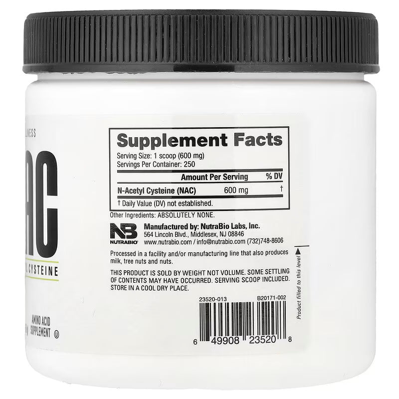 Nutrabio Nac N-asetil Sistein 150 G
