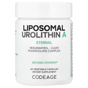 Codeage Liposomal Urolithin A Resveratrol CoQ10 Phospholipid 60 Caps